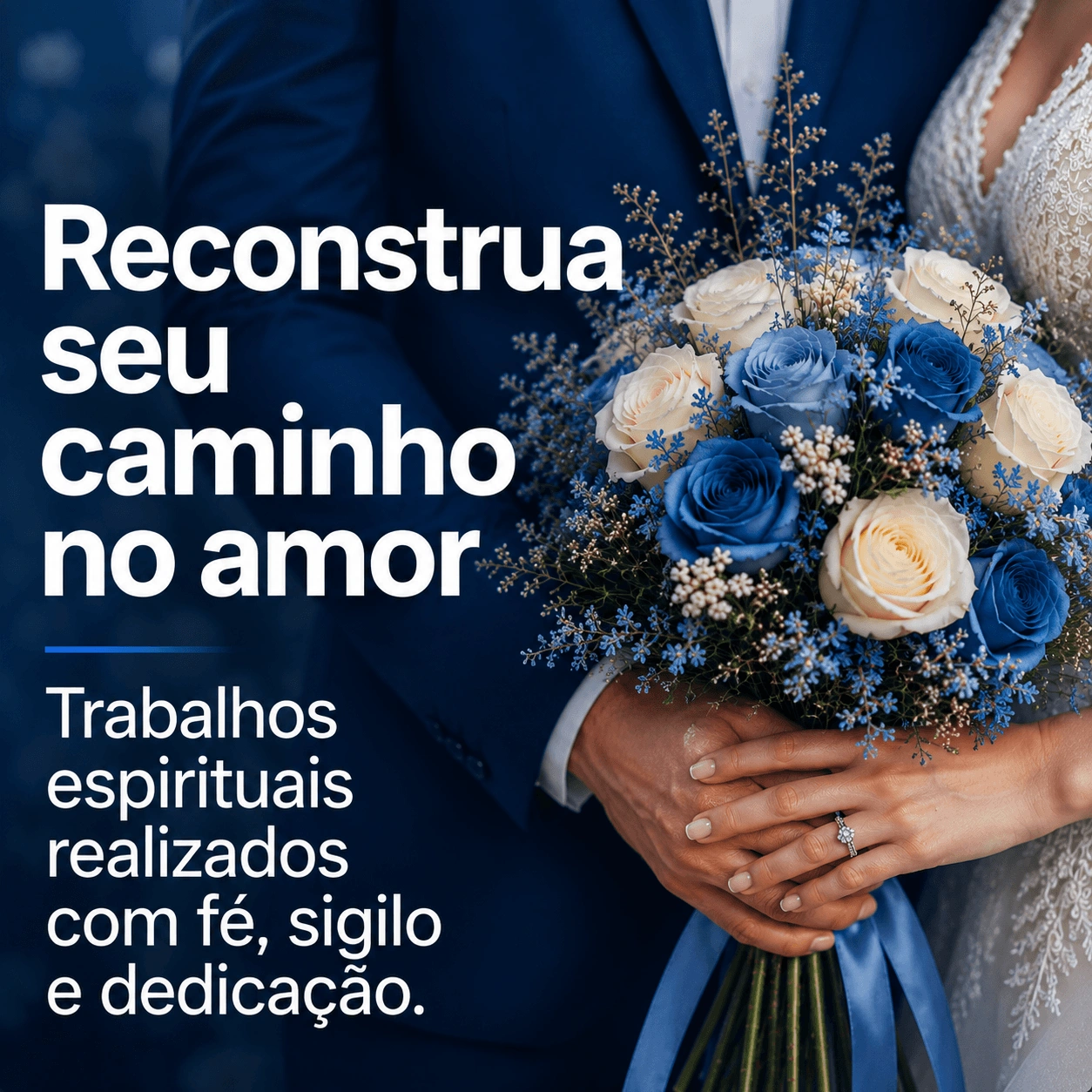 Casal iluminado pela espiritualidade
